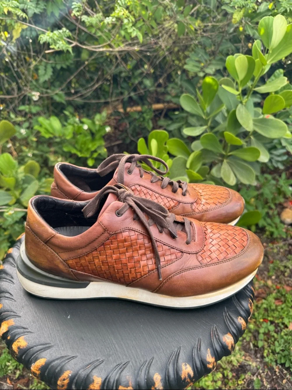 Johnston & Murphy Briggs jogger Italian calfskin sneakers, size 10.5 men’s - Picture 3 of 7